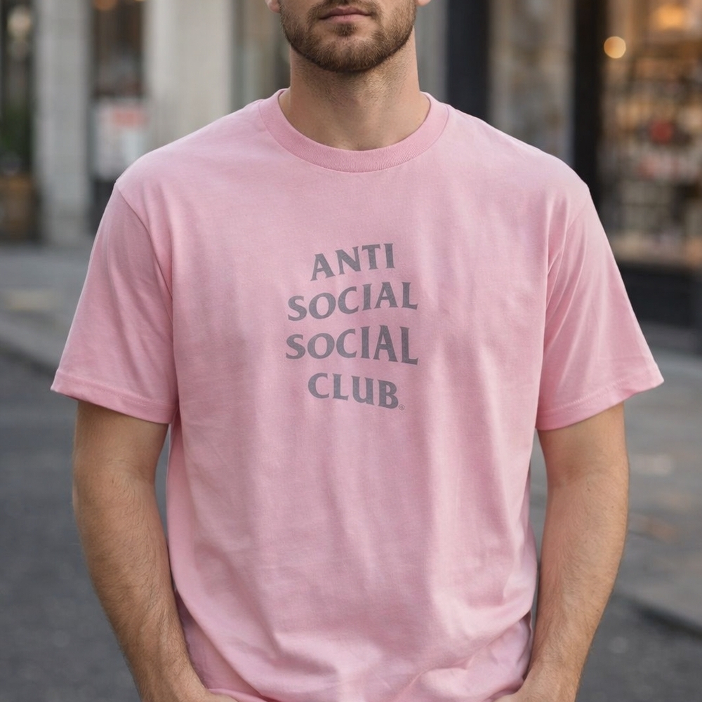 Anti Social Social Club Light Pink Tee